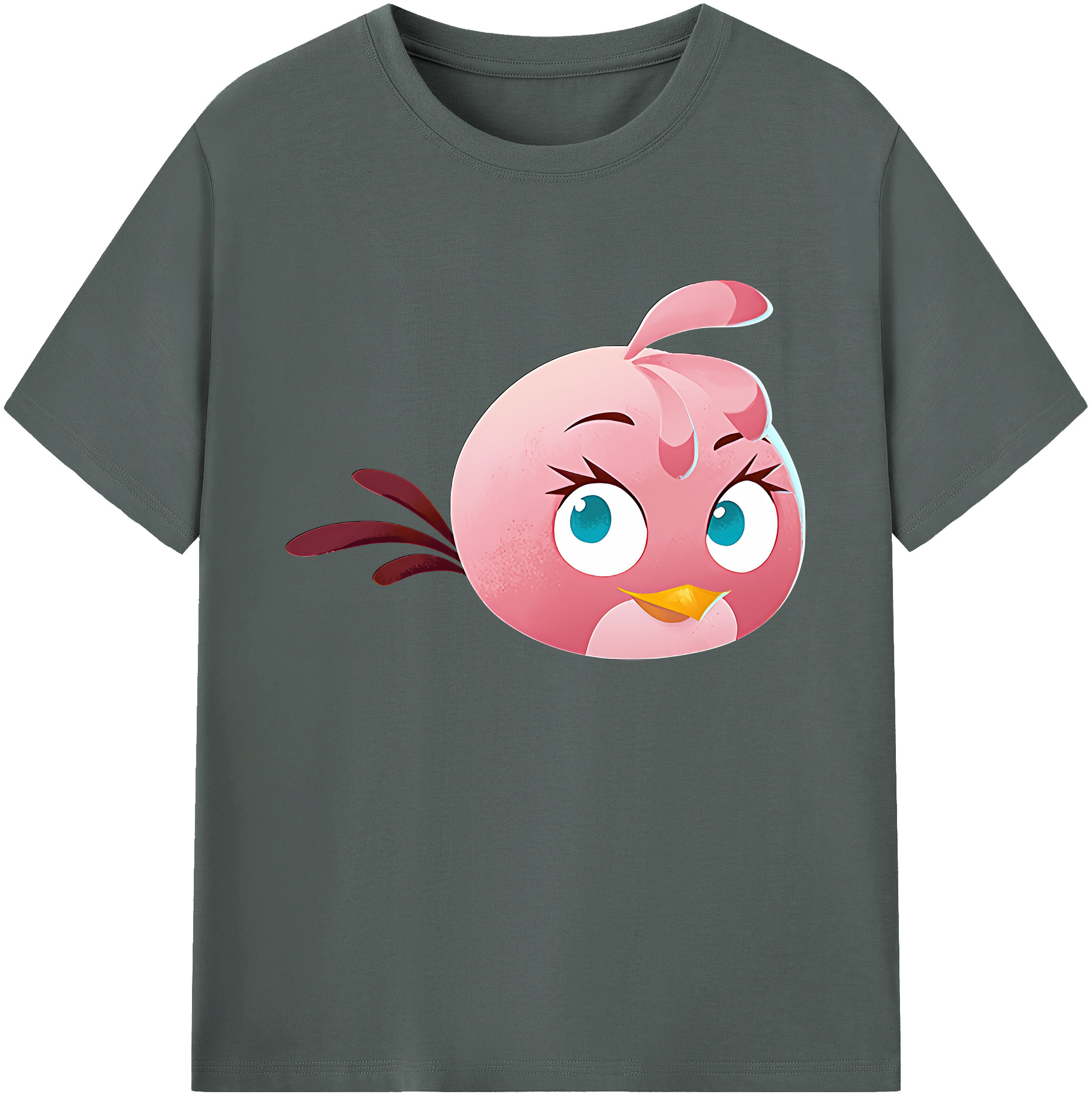 （画像用） Angry Birds アングリーバード 綿100％ メンズ半袖Tシャツ｜肌触りやわらか＆通気性